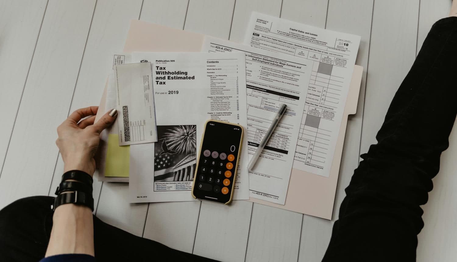 Compliance review documents on a desk